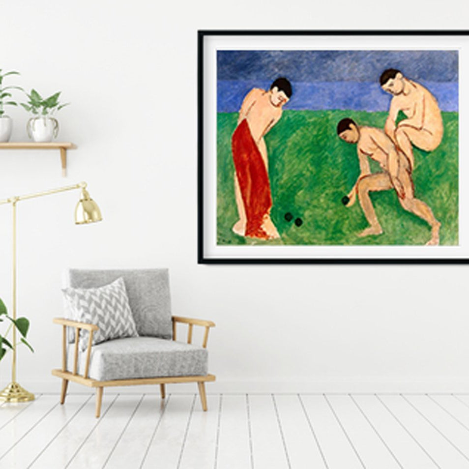 Game of bowls Painting - Meri Deewar 4 :5 Vertical Premium Wall Art Canvas by MeriDeewar