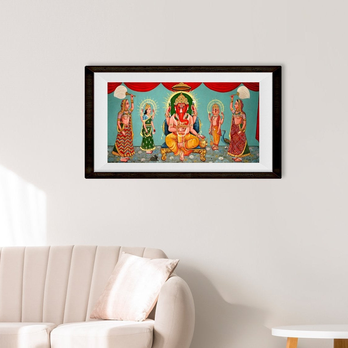Ganesh (Vighnesvara) Painting - Meri Deewar 2 : 3 Vertical Premium Wall Art Canvas by MeriDeewar