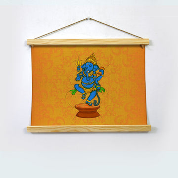 Ganesha Hanging Canvas Painting - Meri Deewar Hanging Canvas Premium Wall Art Canvas by MeriDeewar