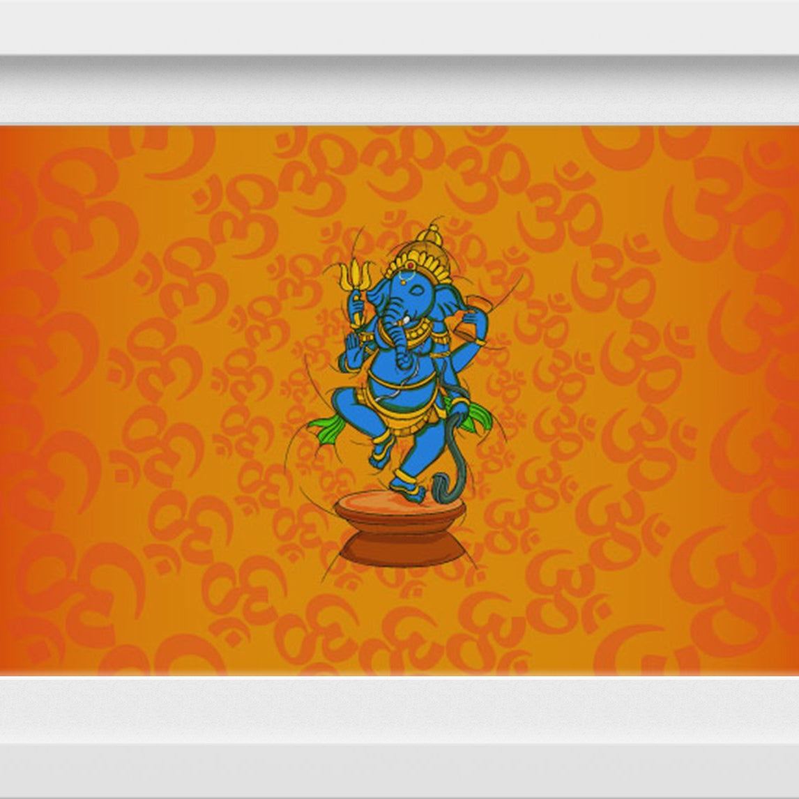 Ganesha Painting - Meri Deewar 3 : 2 Horizontal Premium Wall Art Canvas by MeriDeewar