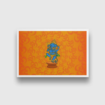Ganesha Painting - Meri Deewar 3 : 2 Horizontal Premium Wall Art Canvas by MeriDeewar
