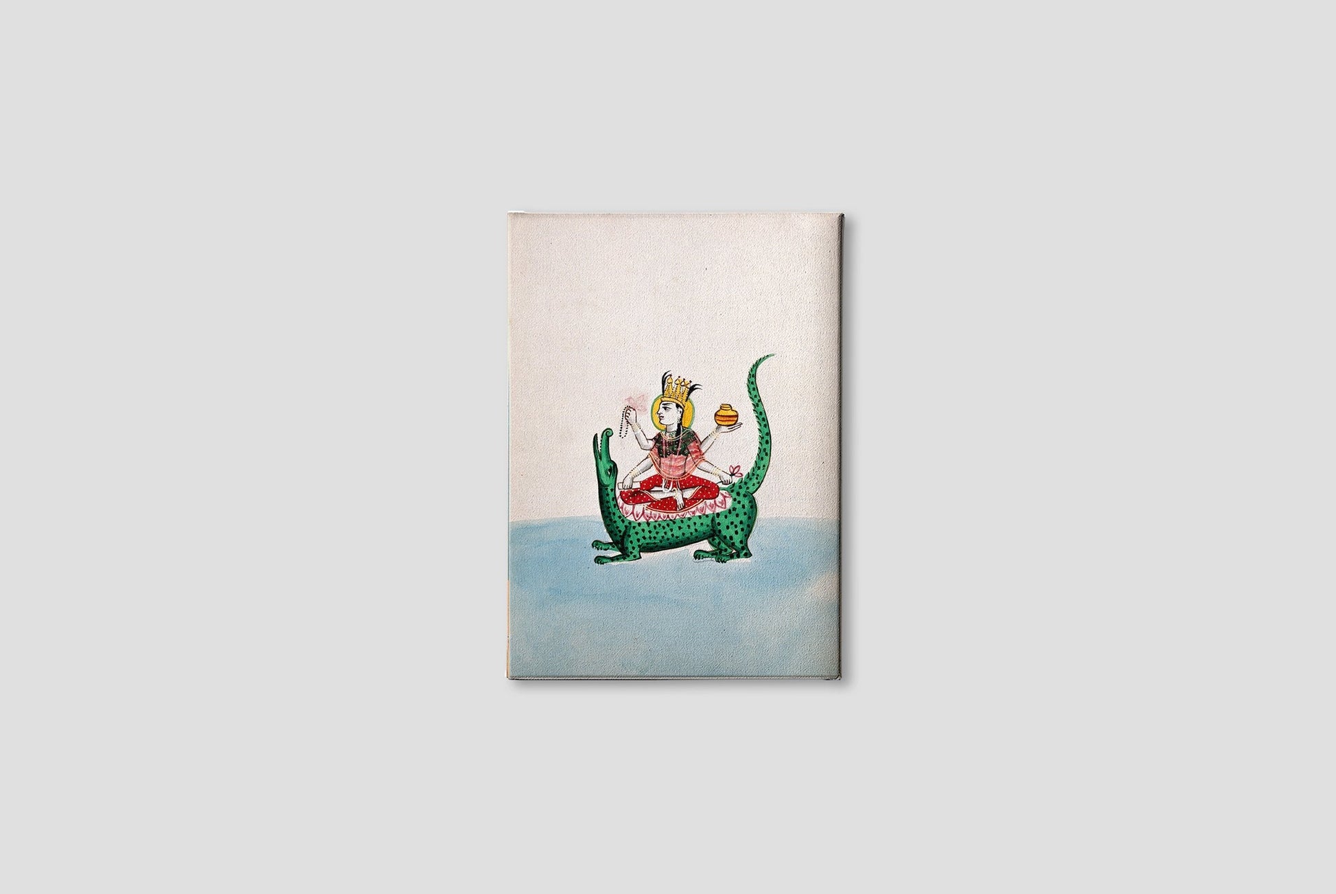 Ganga and the river Ganges falling from heaven Painting - Meri Deewar 3 : 4 Vertical Premium Wall Art Canvas by MeriDeewar