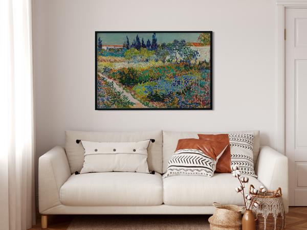 Garden by Van Gogh Painting - Meri Deewar 5 : 4 Horizontal Premium Wall Art Canvas by MeriDeewar