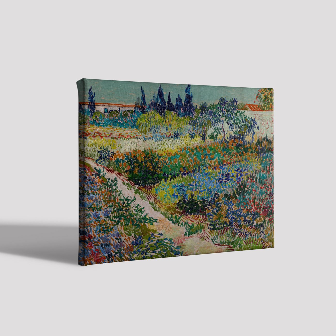Garden by Van Gogh Painting - Meri Deewar 5 : 4 Horizontal Premium Wall Art Canvas by MeriDeewar