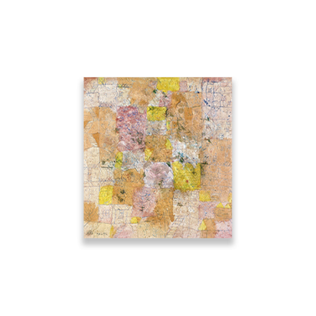 Garden city idyll painting - Meri Deewar 1 : 1 Square Premium Wall Art Canvas by MeriDeewar