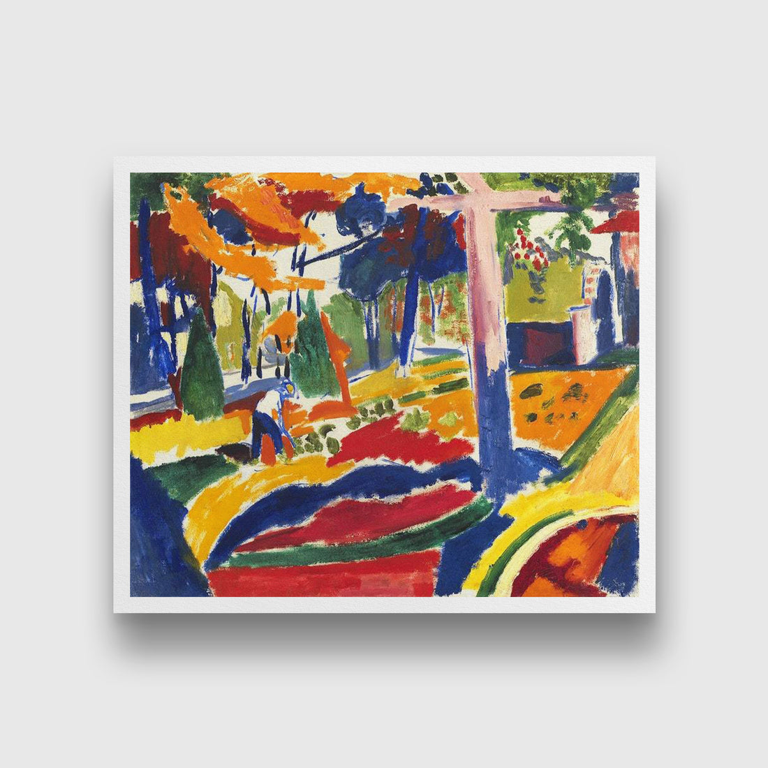 Garden Henry Lyman Saÿen Painting - MeriDeewar 6 : 5 Horizontal Premium Wall Art Canvas by MeriDeewar