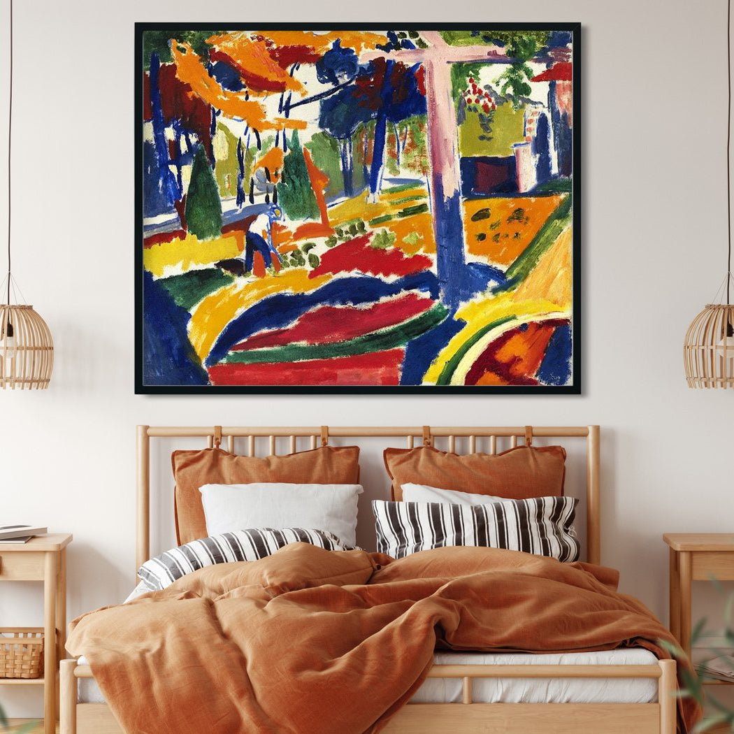 Garden Henry Lyman Saÿen Painting - MeriDeewar 6 : 5 Horizontal Premium Wall Art Canvas by MeriDeewar