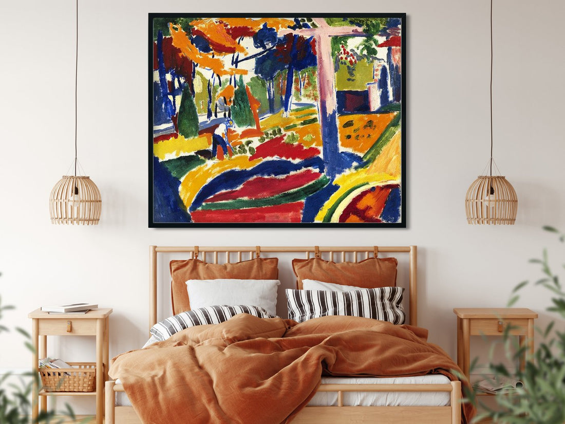 Garden Henry Lyman Saÿen Painting - MeriDeewar 6 : 5 Horizontal Premium Wall Art Canvas by MeriDeewar
