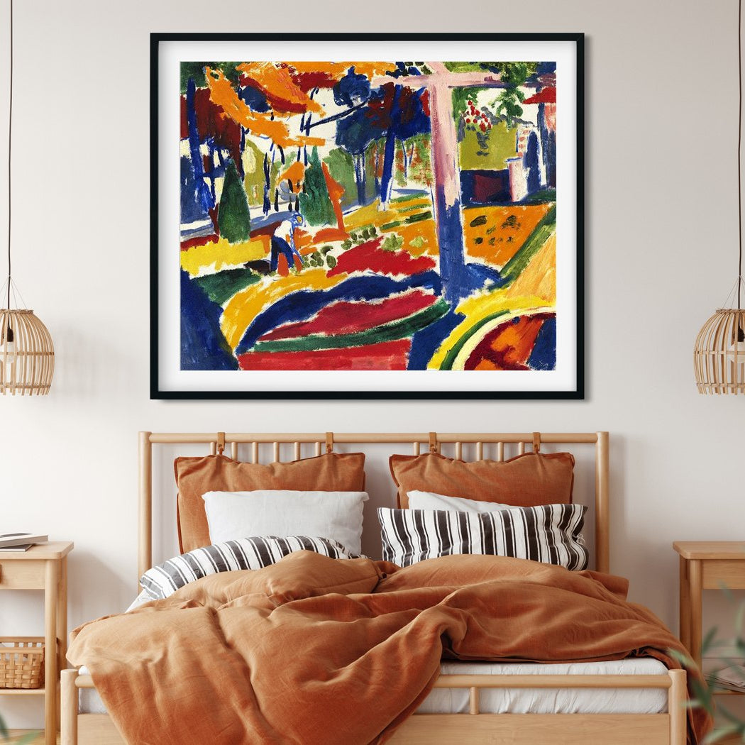 Garden Henry Lyman Saÿen Painting - MeriDeewar 6 : 5 Horizontal Premium Wall Art Canvas by MeriDeewar