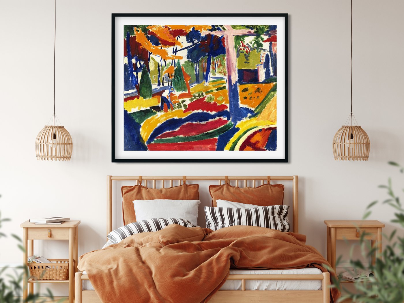 Garden Henry Lyman Saÿen Painting - MeriDeewar 6 : 5 Horizontal Premium Wall Art Canvas by MeriDeewar
