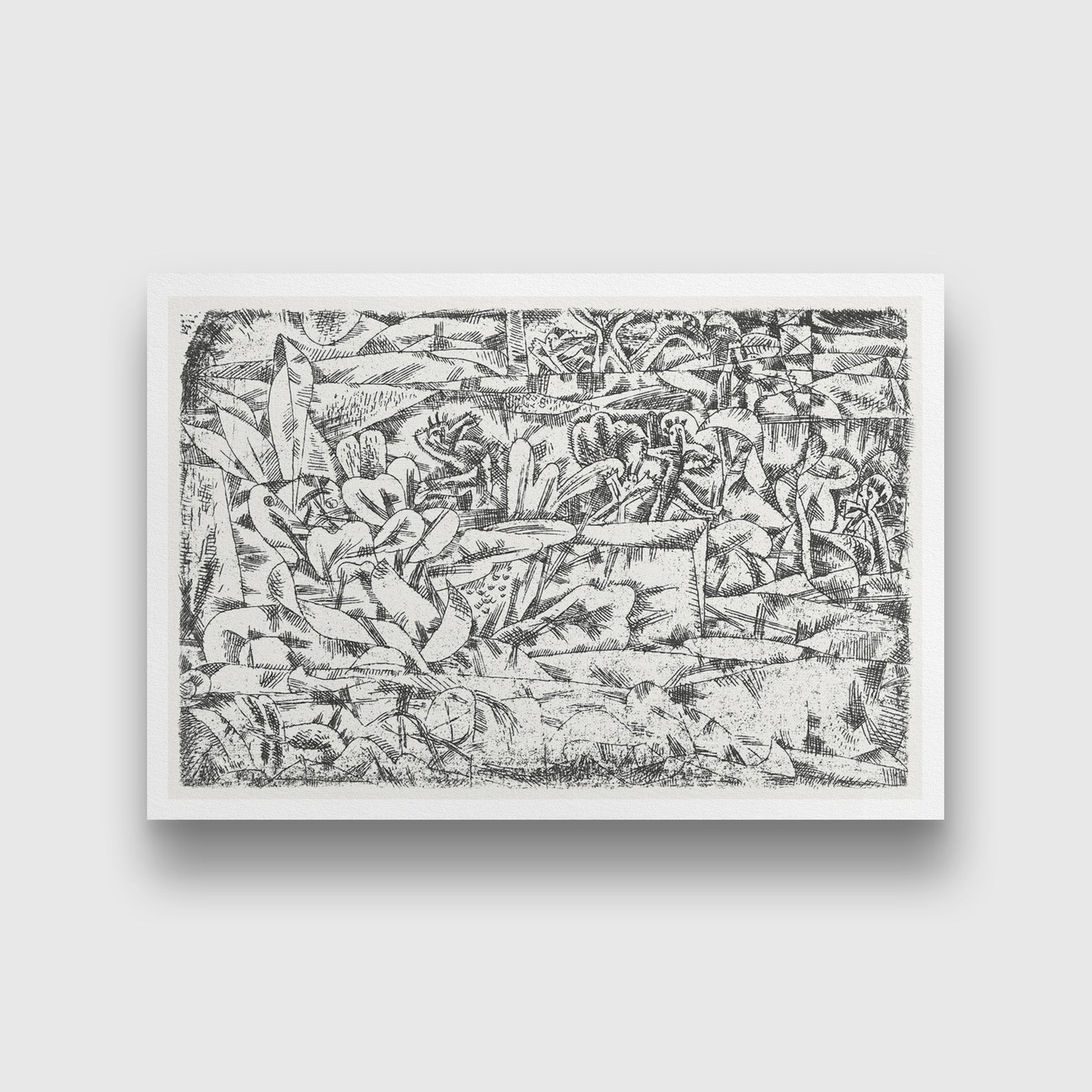 Garden of Passion painting - Meri Deewar 3 : 2 Horizontal Premium Wall Art Canvas by MeriDeewar