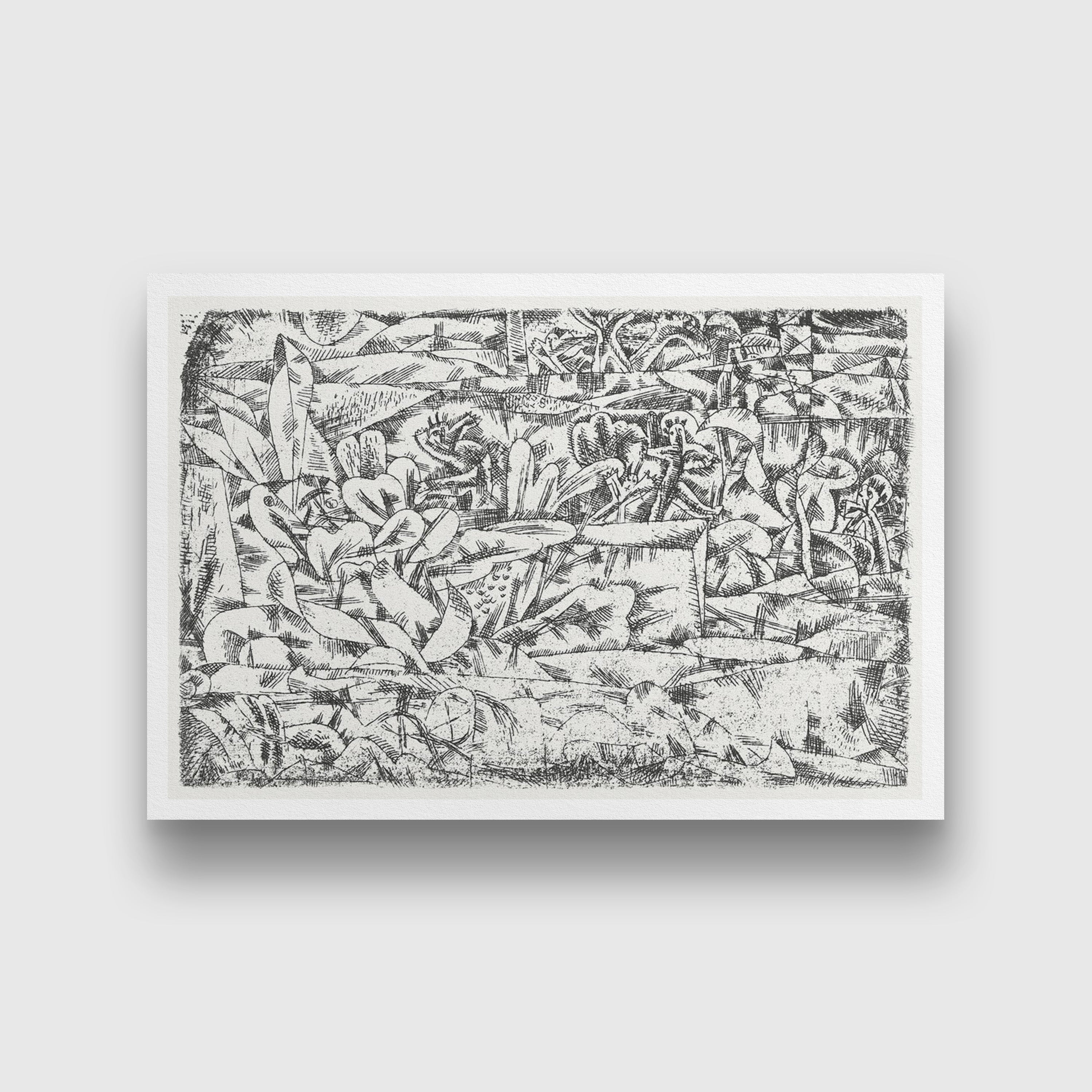 Garden of Passion painting - Meri Deewar 3 : 2 Horizontal Premium Wall Art Canvas by MeriDeewar