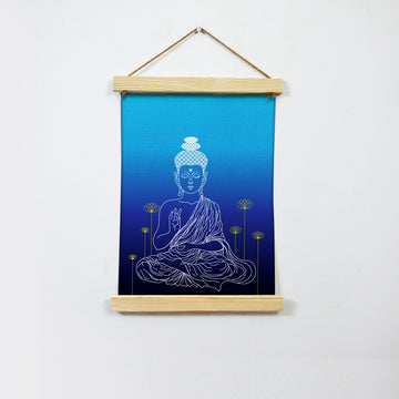Gautam Buddha Hanging Canvas Painting - Meri Deewar Hanging Canvas Premium Wall Art Canvas by MeriDeewar