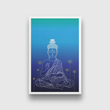Gautam Buddha Painting - Meri Deewar 2 : 3 Vertical Premium Wall Art Canvas by MeriDeewar