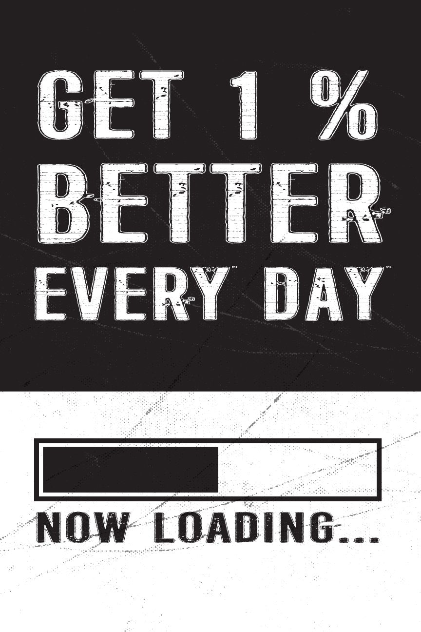 Get-1%-Better-every-day Poster Poster A3 / Poster Premium Wall Art Canvas by MeriDeewar