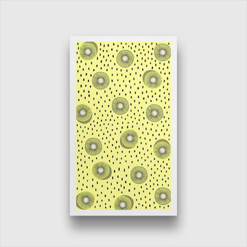Ghouls and Goodies Spider Lime Painting 2 : 3 Vertical Premium Wall Art Canvas by MeriDeewar