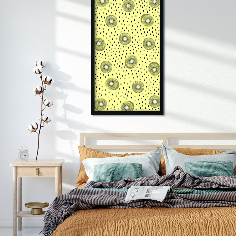 Ghouls and Goodies Spider Lime Painting 2 : 3 Vertical Premium Wall Art Canvas by MeriDeewar