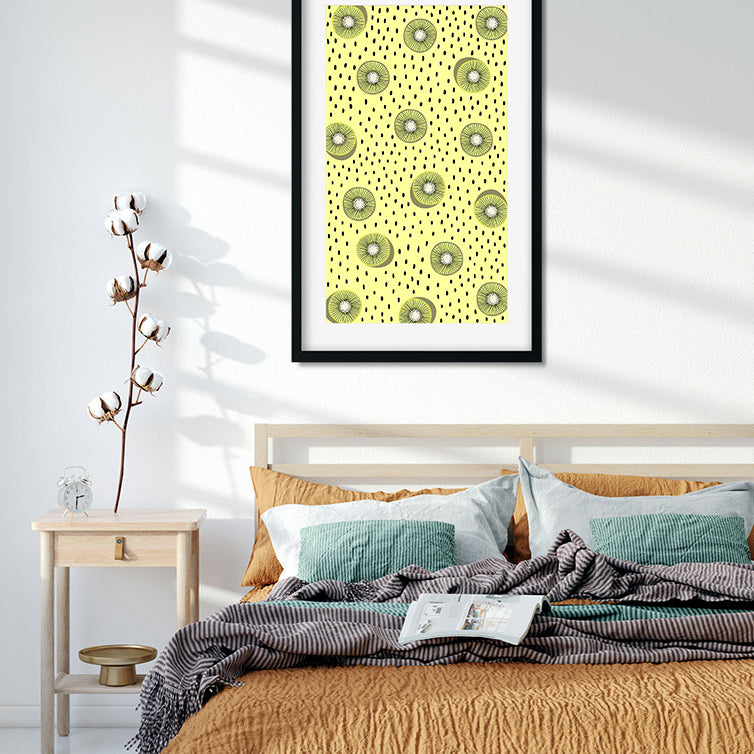 Ghouls and Goodies Spider Lime Painting 2 : 3 Vertical Premium Wall Art Canvas by MeriDeewar