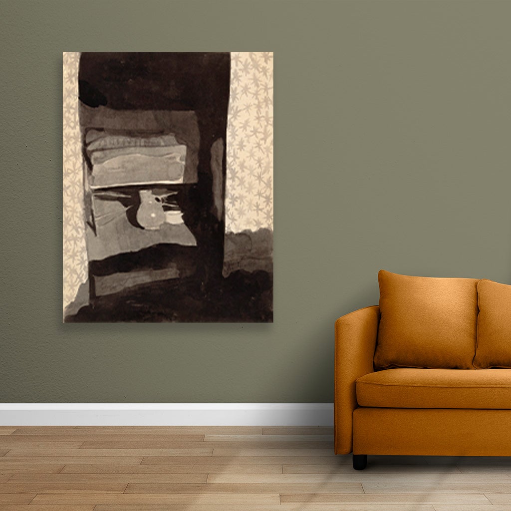 Glance into a bedroom 4 :5 Vertical Premium Wall Art Canvas by MeriDeewar