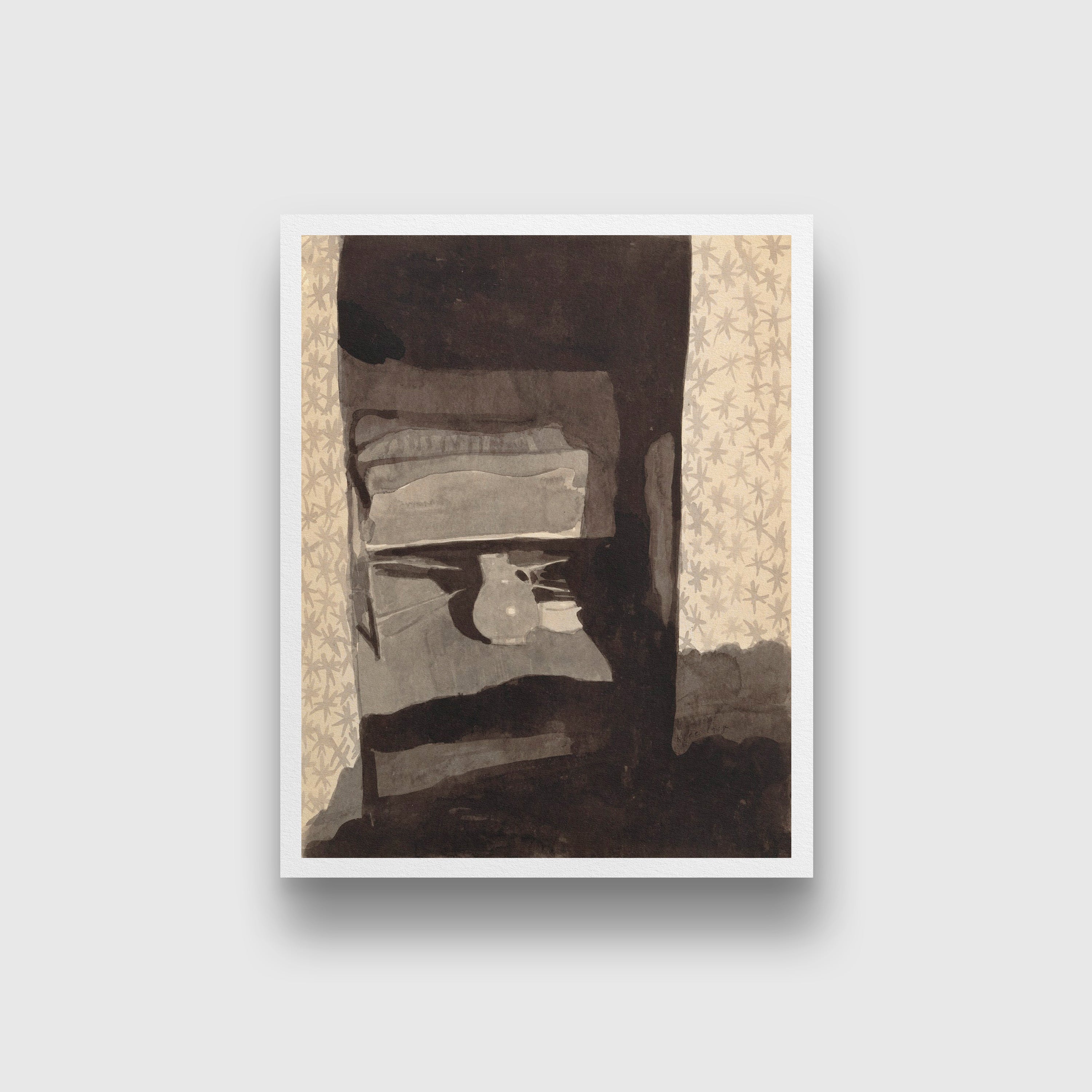 Glance into a bedroom 4 :5 Vertical Premium Wall Art Canvas by MeriDeewar