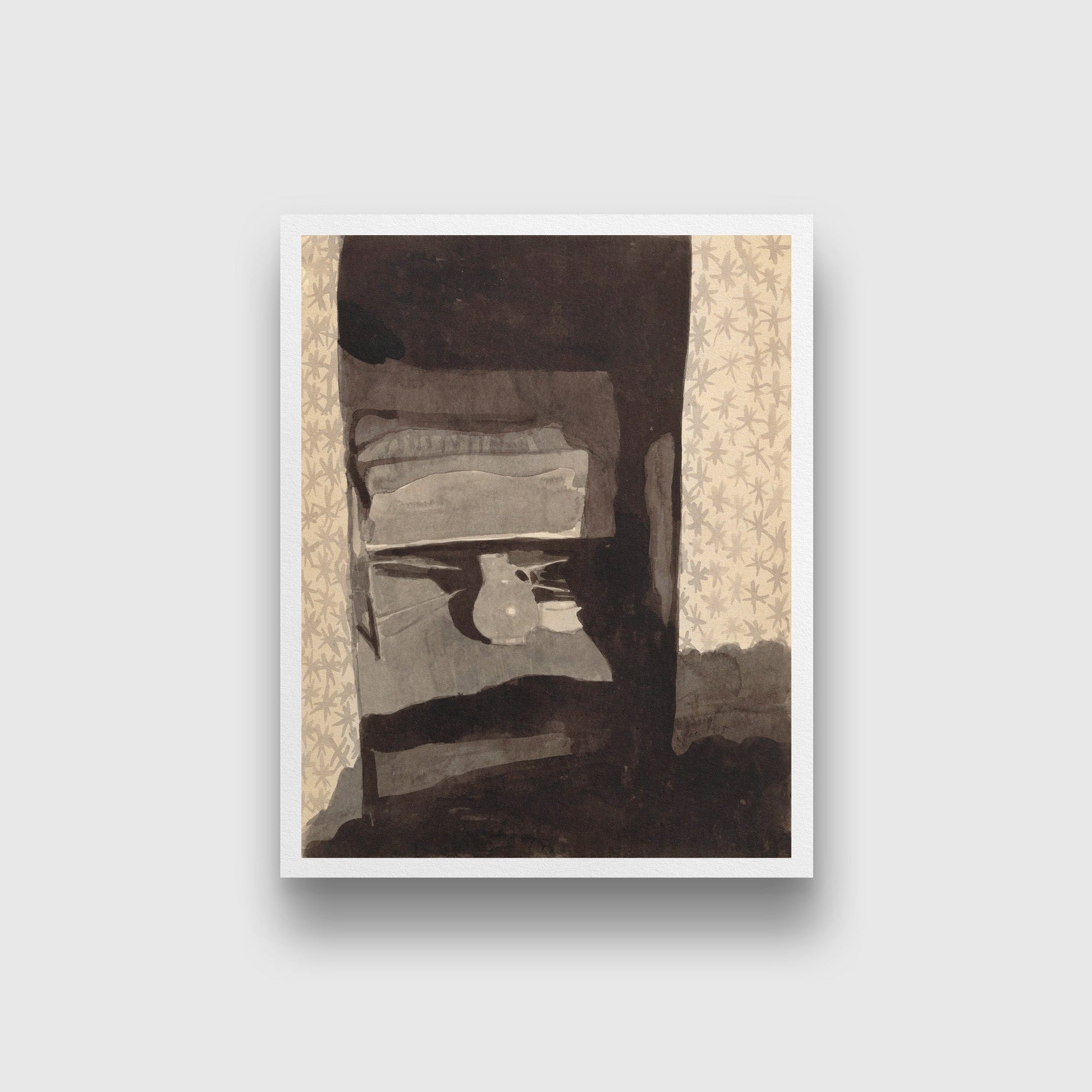 Glance into a bedroom 4 :5 Vertical Premium Wall Art Canvas by MeriDeewar