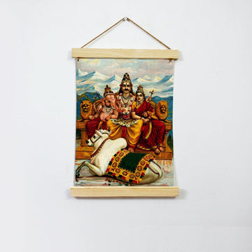 God, Painting By Raja Ravi Varma Hanging Canvas - Meri Deewar Hanging Canvas Premium Wall Art Canvas by MeriDeewar