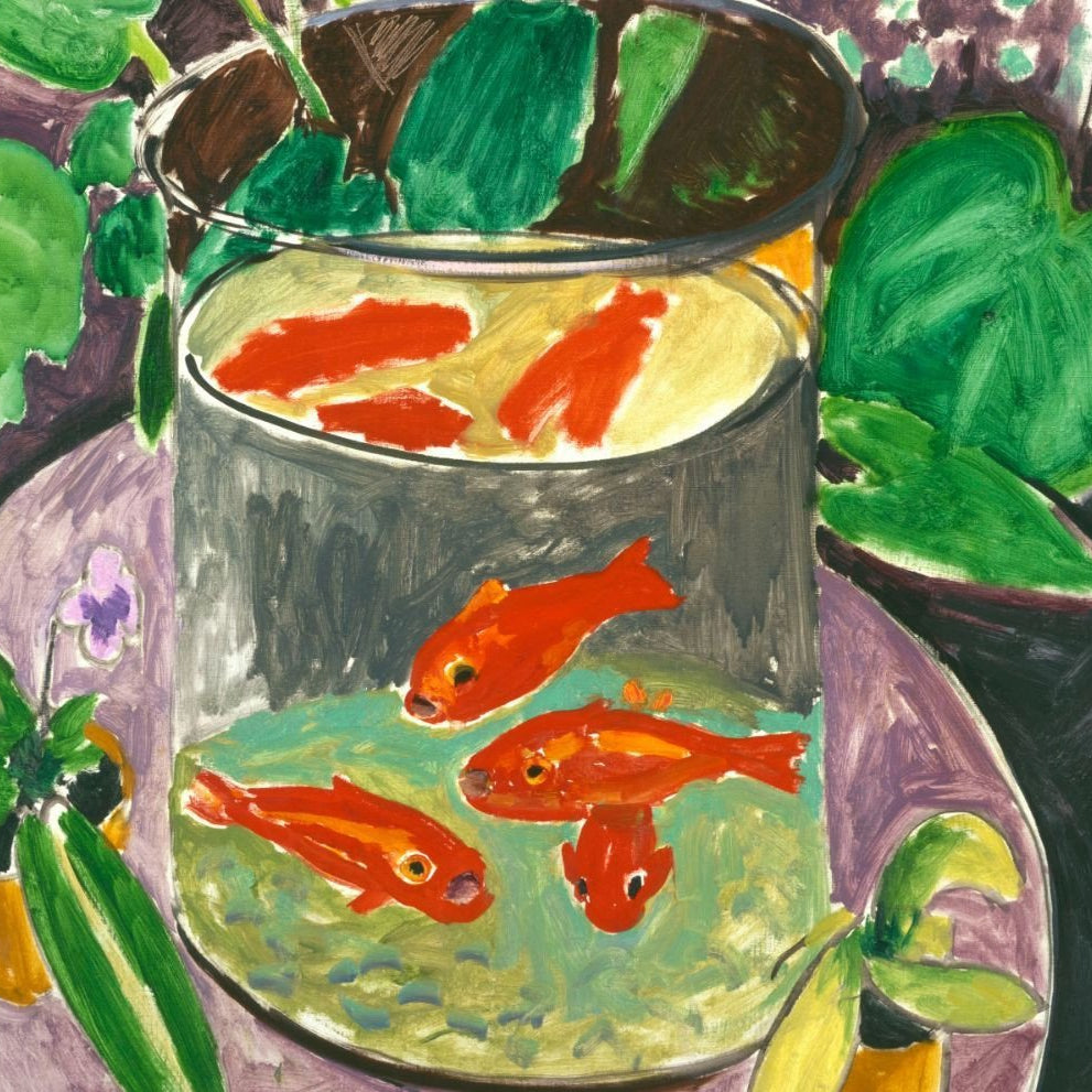 Goldfish Painting - Meri Deewar 3 : 2 Horizontal Premium Wall Art Canvas by MeriDeewar
