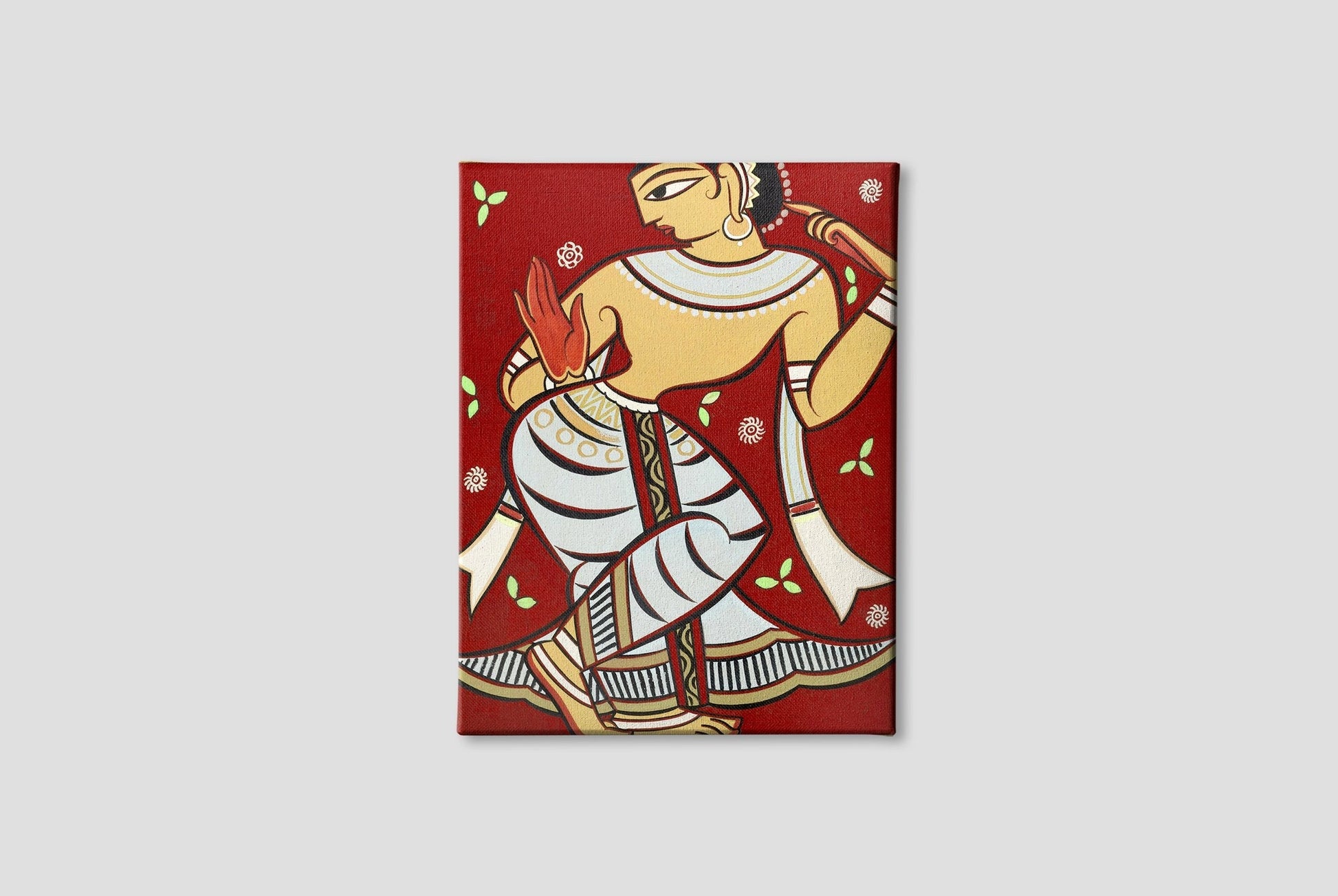 Gopi Painting - Meri Deewar 3 : 4 Vertical Premium Wall Art Canvas by MeriDeewar