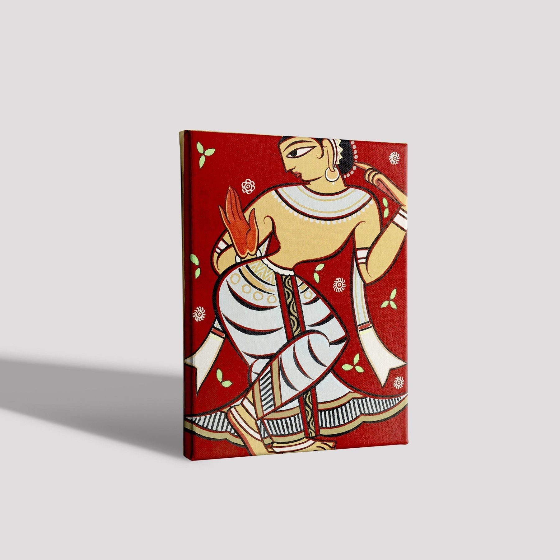 Gopi Painting - Meri Deewar 3 : 4 Vertical Premium Wall Art Canvas by MeriDeewar