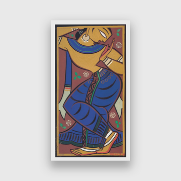 Gopini Painting 2 : 3 Vertical Premium Wall Art Canvas by MeriDeewar