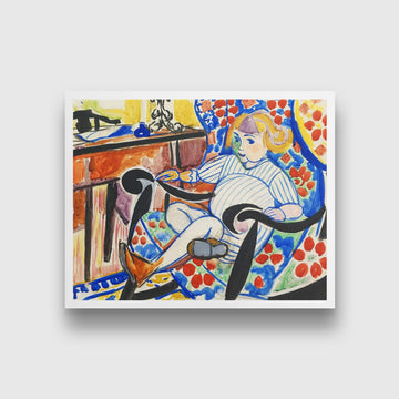 Gouache Henry Lyman Saÿen Painting - MeriDeewar 4 :5 Vertical Premium Wall Art Canvas by MeriDeewar