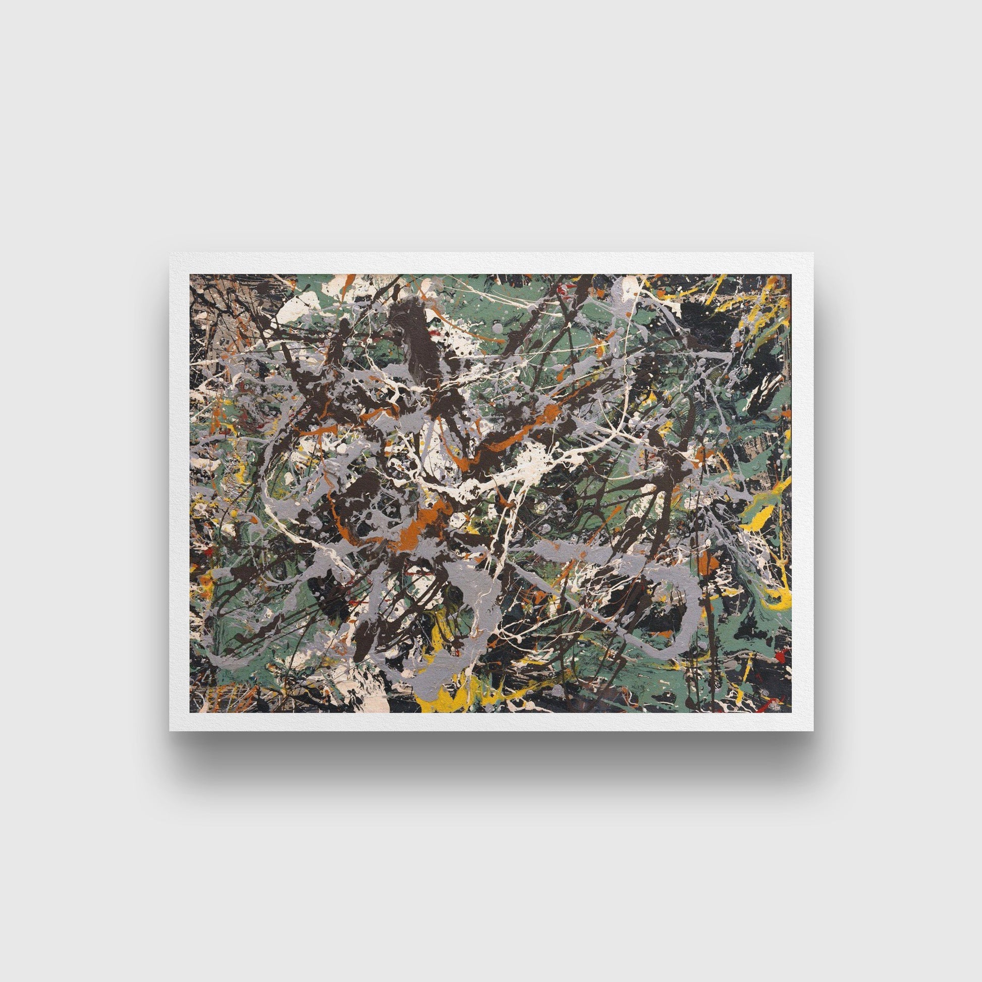 Green Silver-1949 Painting - Meri Deewar 4 : 3 Horizontal Premium Wall Art Canvas by MeriDeewar