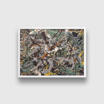 Green Silver-1949 Painting - Meri Deewar 4 : 3 Horizontal Premium Wall Art Canvas by MeriDeewar