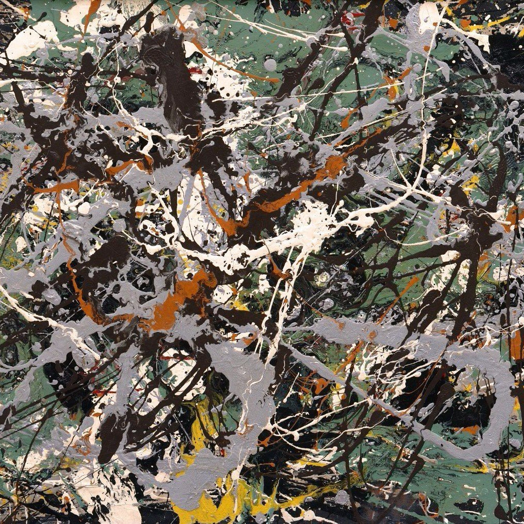 Green Silver-1949 Painting - Meri Deewar 4 : 3 Horizontal Premium Wall Art Canvas by MeriDeewar