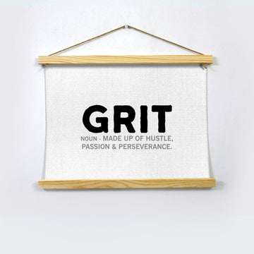 Grit Poster Hanging Canvas Hanging Canvas Premium Wall Art Canvas by MeriDeewar