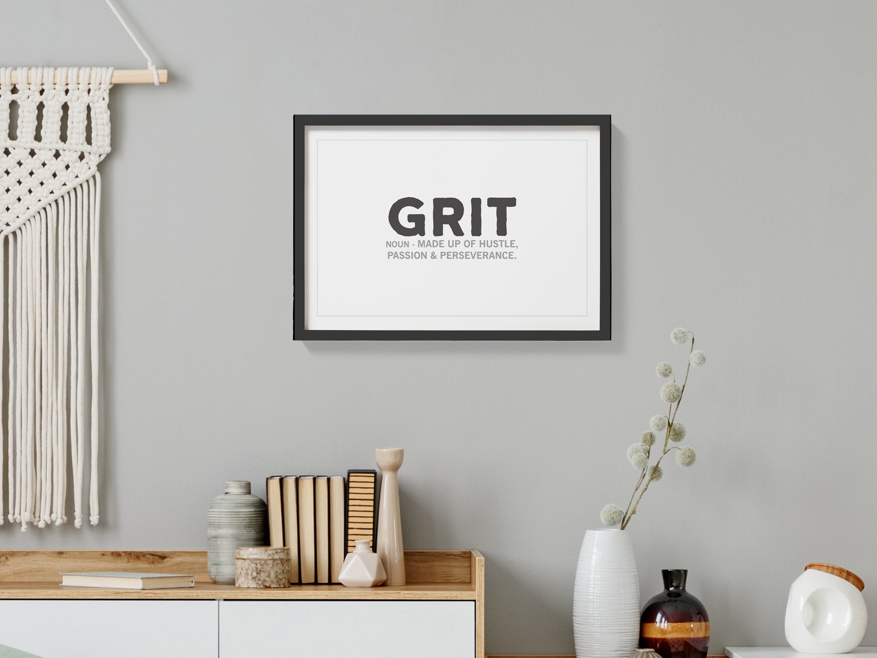 Grit poster Poster A3 / Poster Premium Wall Art Canvas by MeriDeewar