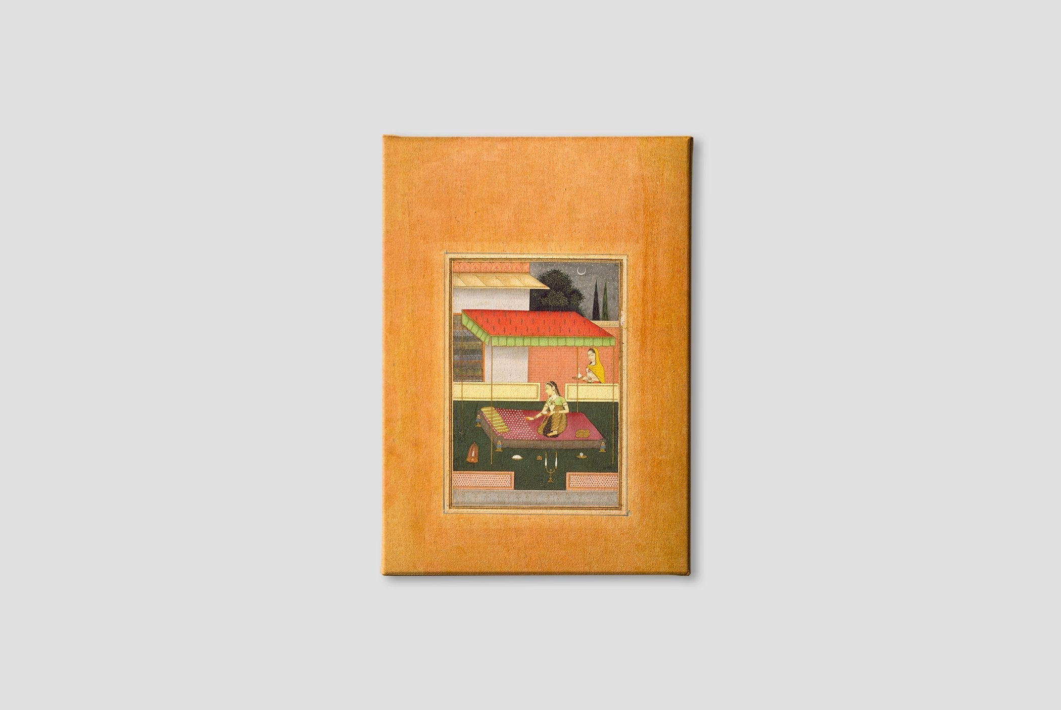 Gunakali Ragini, the Fifth Wife of Malkos Raga, Folio from a Ragamala (Garland of Melodies) Painting - Meri Deewar 2 : 3 Vertical Premium Wall Art Canvas by MeriDeewar
