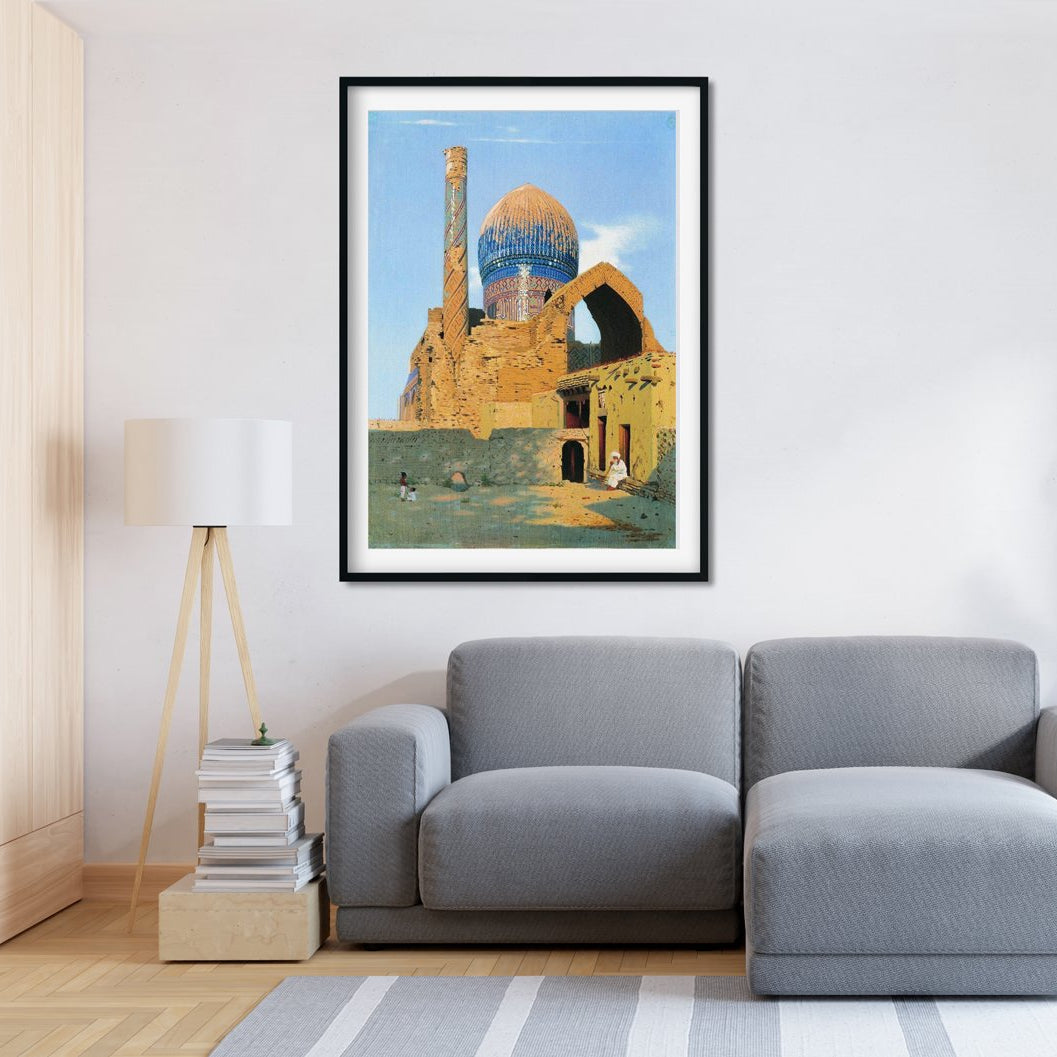 Gur emir mausoleum samarkand Painting - Meri Deewar 3 : 4.2 Vertical Premium Wall Art Canvas by MeriDeewar