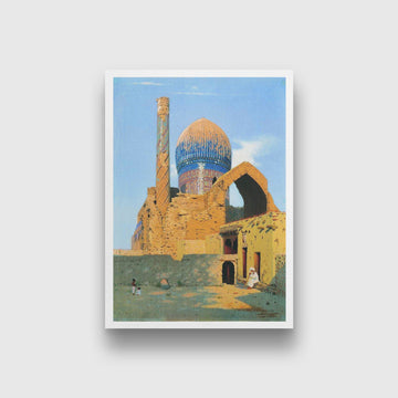 Gur emir mausoleum samarkand Painting - Meri Deewar 3 : 4.2 Vertical Premium Wall Art Canvas by MeriDeewar