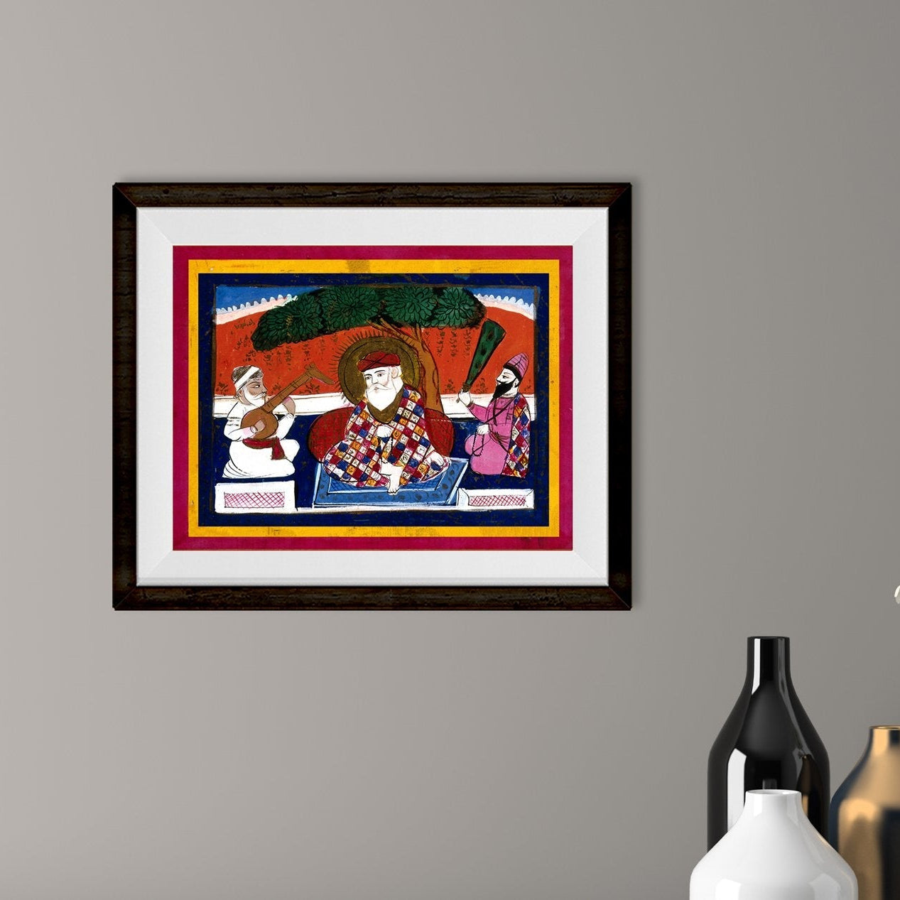 Guru Nanak Painting - Meri Deewar 4 :5 Vertical Premium Wall Art Canvas by MeriDeewar