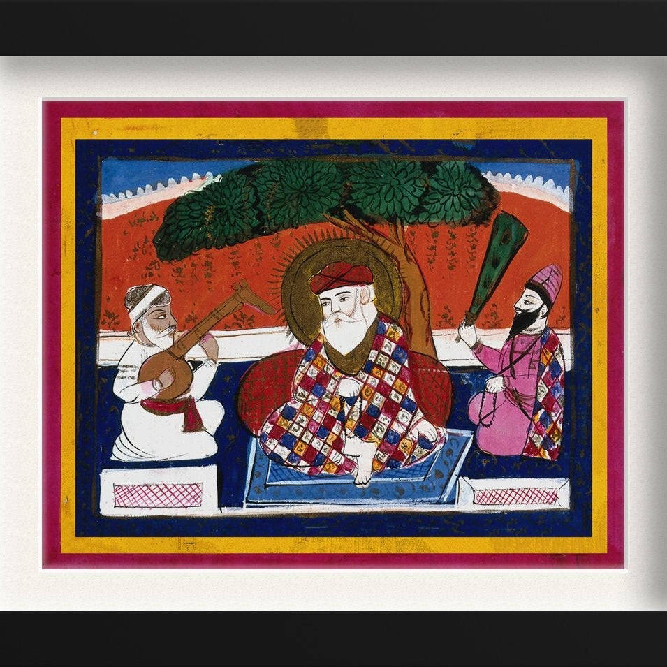 Guru Nanak Painting - Meri Deewar 4 :5 Vertical Premium Wall Art Canvas by MeriDeewar