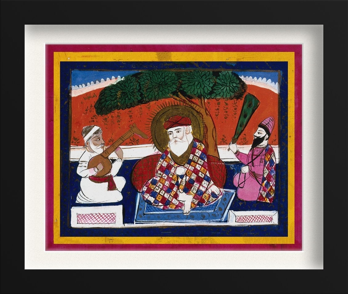 Guru Nanak Painting - Meri Deewar 4 :5 Vertical Premium Wall Art Canvas by MeriDeewar