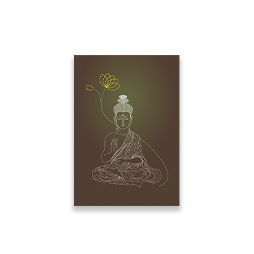 Gutam budhha painting 3 : 4.2 Vertical Premium Wall Art Canvas by MeriDeewar