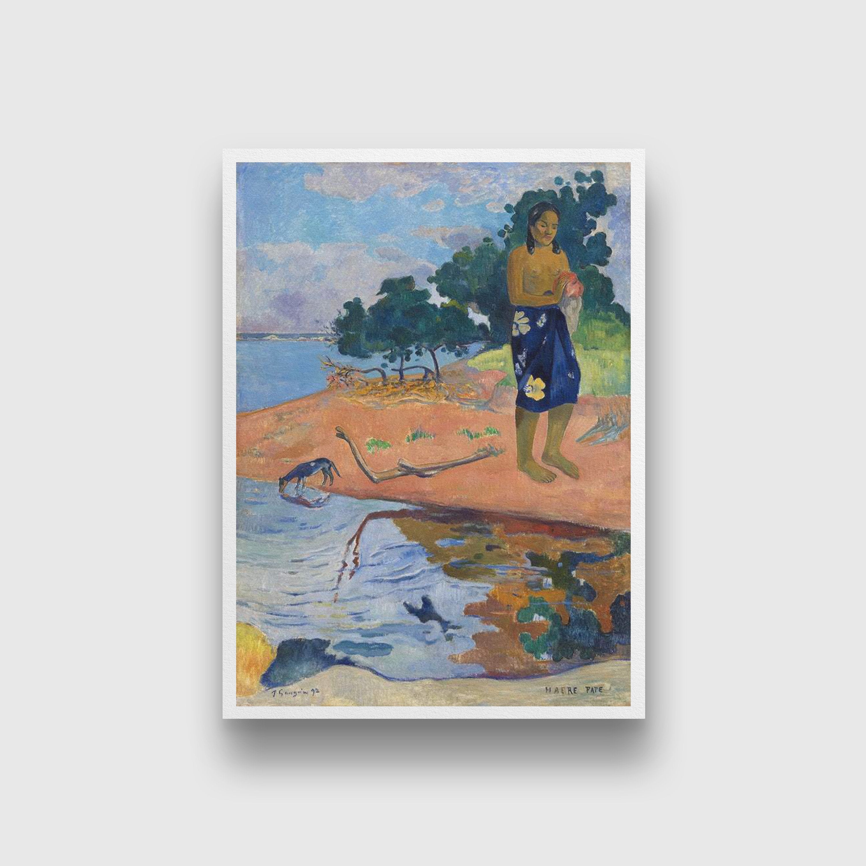 Haere Pape Painting - Meri Deewar 4 X 5.5 Vertical Premium Wall Art Canvas by MeriDeewar