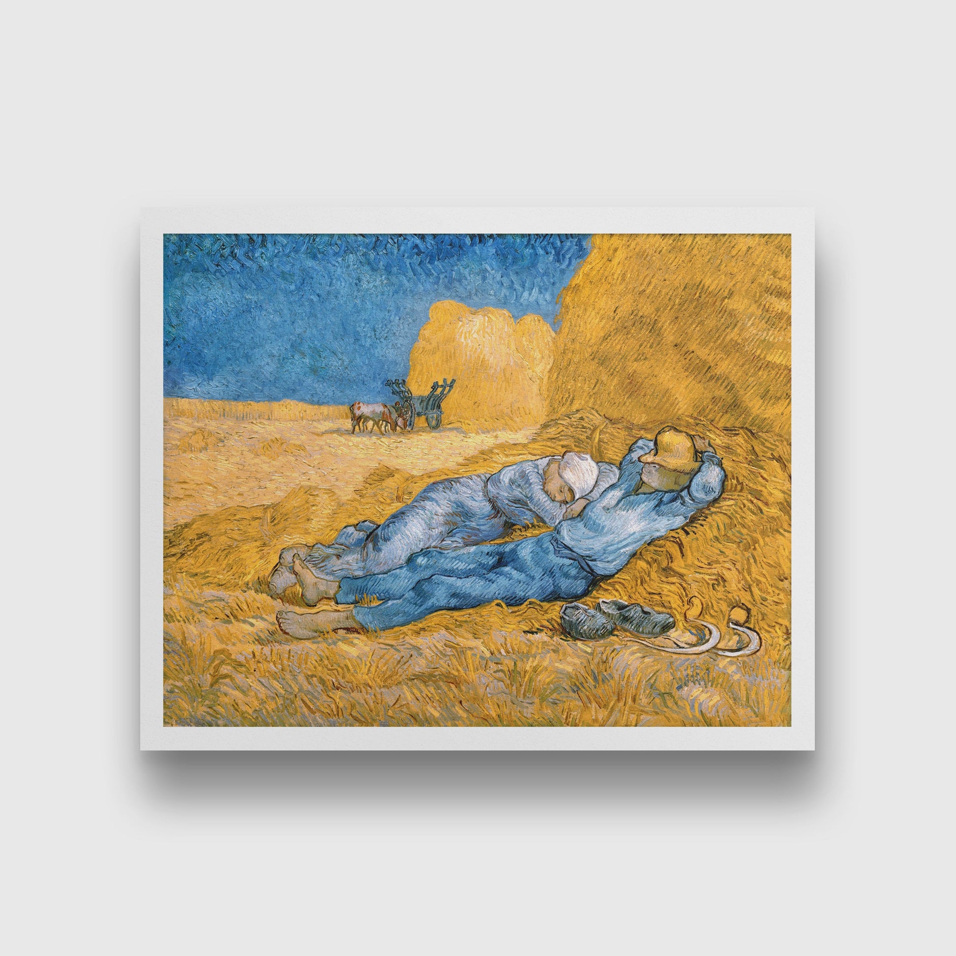 he Siesta (1890) famous painting 5 : 4 Horizontal Premium Wall Art Canvas by MeriDeewar