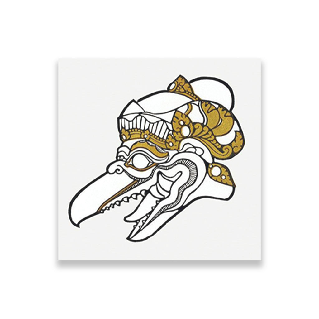 Head of Garuda Reijer Stolk Painting - Meri Deewar 1 : 1 Square Premium Wall Art Canvas by MeriDeewar