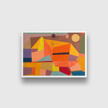 Heitere Gebirgslandschaft painting - Meri Deewar 4 : 3 Horizontal Premium Wall Art Canvas by MeriDeewar