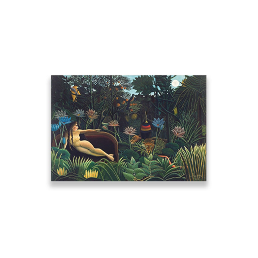 Henri Rousseaus The Dream Painting - Meri Deewar 3 : 2 Horizontal Premium Wall Art Canvas by MeriDeewar