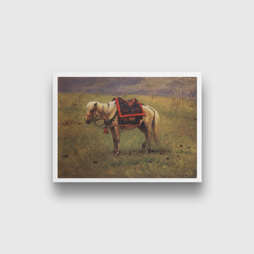 Himalayan ponies Painting - Meri Deewar 4 : 3 Horizontal Premium Wall Art Canvas by MeriDeewar