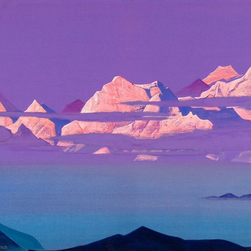 Himalayas Painting - Meri Deewar 3 : 2 Horizontal Premium Wall Art Canvas by MeriDeewar